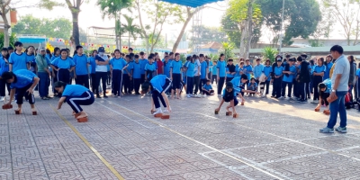 Giờ ra chơi trải nghiệm sáng tạo “Các trò chơi vận động dân gian vui đón Tết Ất Tỵ 2025”